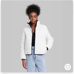 ❌SOLD❌NWT white puffer jacket